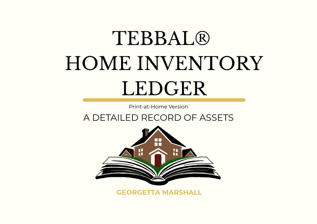 TEBBAL® Printable Home Inventory Ledger – Print-at-Home Edition