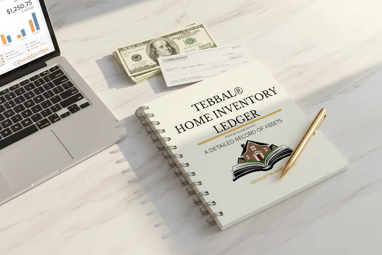TEBBAL Affiliate Program Ring-Bound Ledger